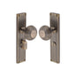 Beehive Reeded Mortice Knob on Plate by M Marcus - Heritage Brass