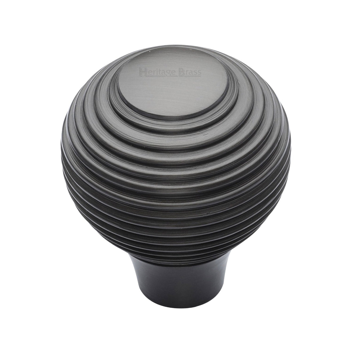 Reeded Cabinet Knob by M Marcus - Heritage Brass