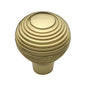 Reeded Cabinet Knob by M Marcus - Heritage Brass