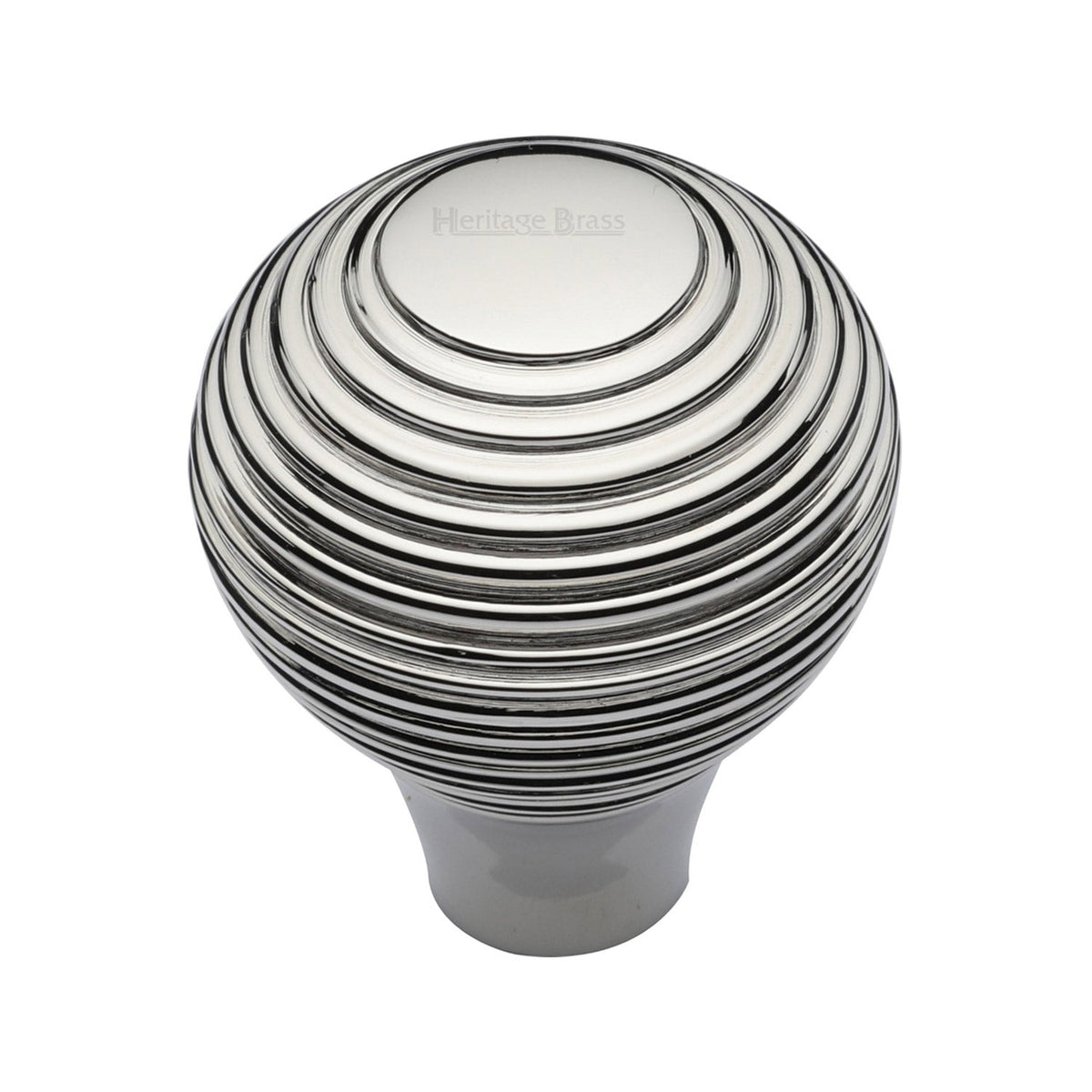 Reeded Cabinet Knob by M Marcus - Heritage Brass