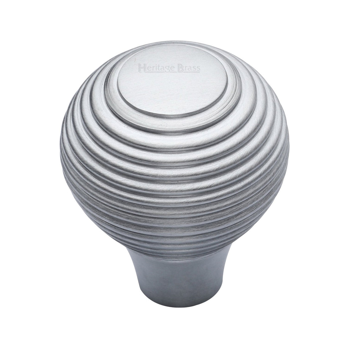 Reeded Cabinet Knob by M Marcus - Heritage Brass