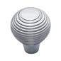 Reeded Cabinet Knob by M Marcus - Heritage Brass
