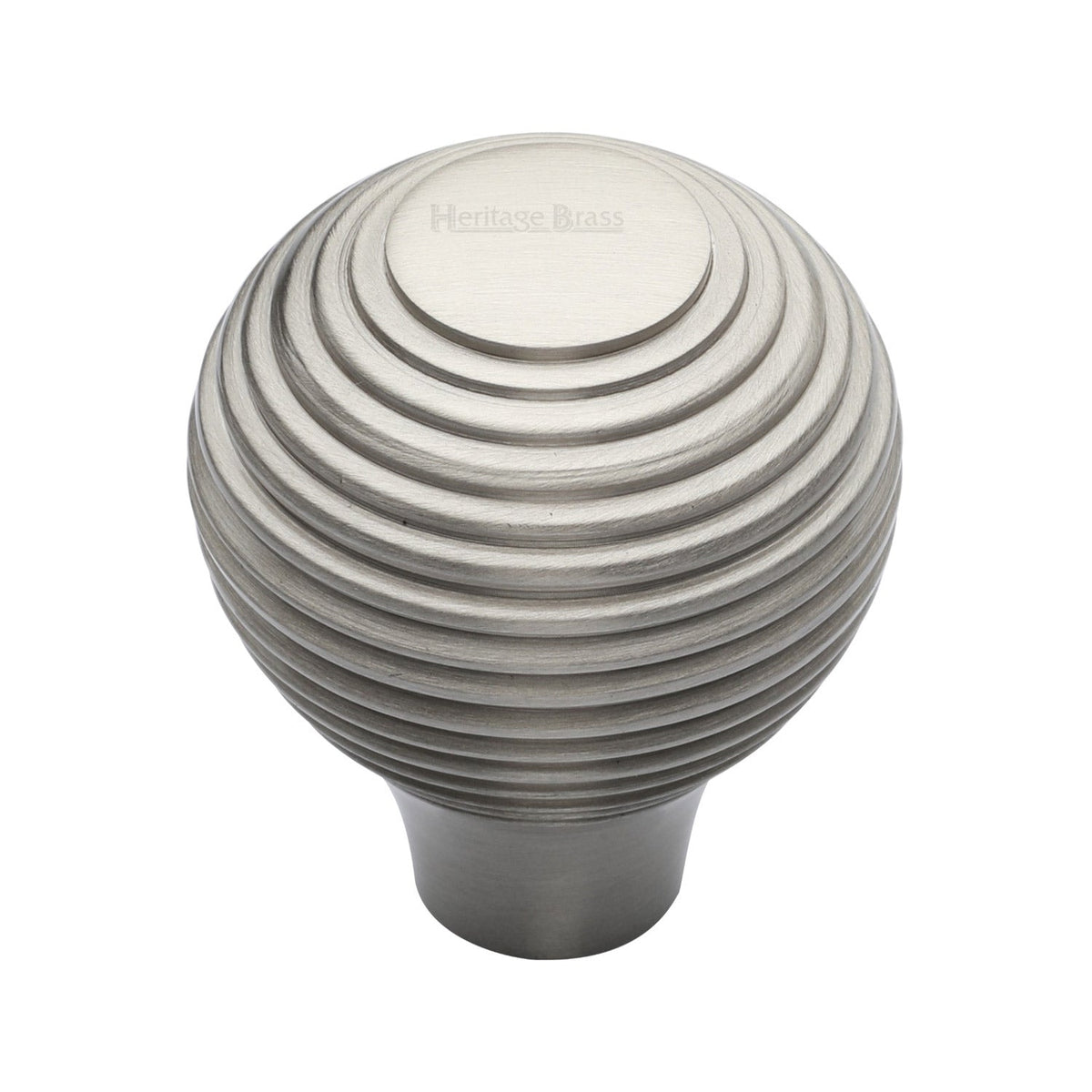 Reeded Cabinet Knob by M Marcus - Heritage Brass