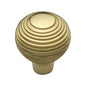 Reeded Cabinet Knob by M Marcus - Heritage Brass