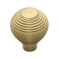 Reeded Cabinet Knob by M Marcus - Heritage Brass