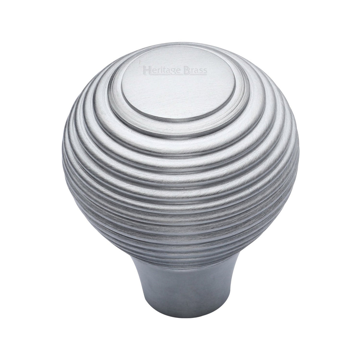 Reeded Cabinet Knob by M Marcus - Heritage Brass