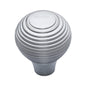 Reeded Cabinet Knob by M Marcus - Heritage Brass