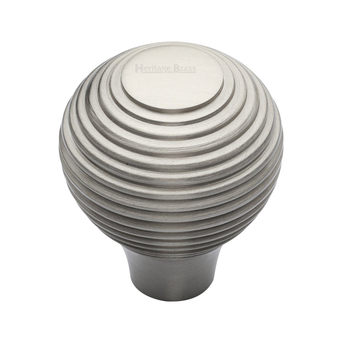 Reeded Cabinet Knob by M Marcus - Heritage Brass