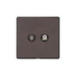 Verona Range Switches & Sockets - TV/Satellite Socket by Heritage Brass By M-Marcus