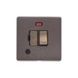 Verona Range Switches & Sockets - Switched Spur with Neon + Cord (13 Amp) by Heritage Brass By M-Marcus