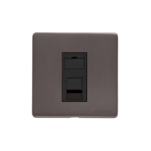 Verona Range Switches & Sockets - 1 Gang RJ11 by Heritage Brass By M-Marcus