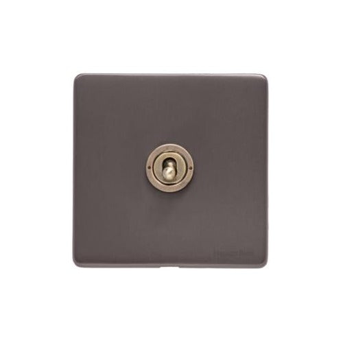 Verona Range Switches & Sockets - 1 Gang Toggle Switch by Heritage Brass By M-Marcus