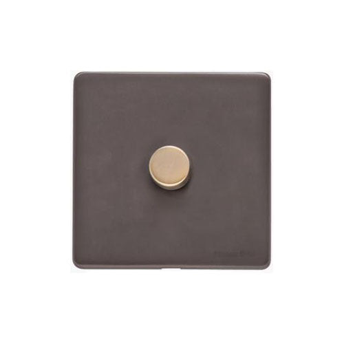 Verona Range Switches & Sockets - 1 Gang Dimmer 250 watts (Compatible with halogen/ incandescent bulbs) by Heritage Brass By M-Marcus