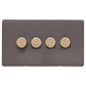 Verona Range Switches & Sockets - 4G Multi Location Primary Dimmer by Heritage Brass By M-Marcus