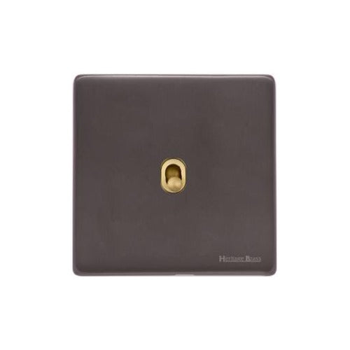 Verona Range Switches & Sockets - 1 Gang Stockholm Toggle by Heritage Brass By M-Marcus