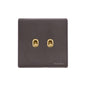 Verona Range Switches & Sockets - 2 Gang Stockholm Toggle by Heritage Brass By M-Marcus