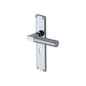 Bauhaus Knurled Door Handle on Plate by M Marcus - Heritage Brass