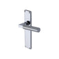 Bauhaus Knurled Door Handle on Plate by M Marcus - Heritage Brass
