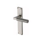 Bauhaus Knurled Door Handle on Plate by M Marcus - Heritage Brass