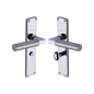Bauhaus Knurled Door Handle on Plate by M Marcus - Heritage Brass
