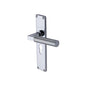 Bauhaus Knurled Door Handle on Plate by M Marcus - Heritage Brass