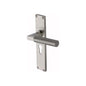 Bauhaus Knurled Door Handle on Plate by M Marcus - Heritage Brass