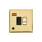 Winchester Range Polished Brass Switches & Sockets, W01 - Switched Spur with Neon + Cord (13 Amp) by Heritage Brass By M-Marcus