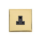 Winchester Range Polished Brass Switches & Sockets, W01 - 5 Amp 3 Round Pin Socket by Heritage Brass By M-Marcus