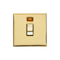 Winchester Range Polished Brass Switches & Sockets, W01 - 20A Double Pole Switch with Neon by Heritage Brass By M-Marcus