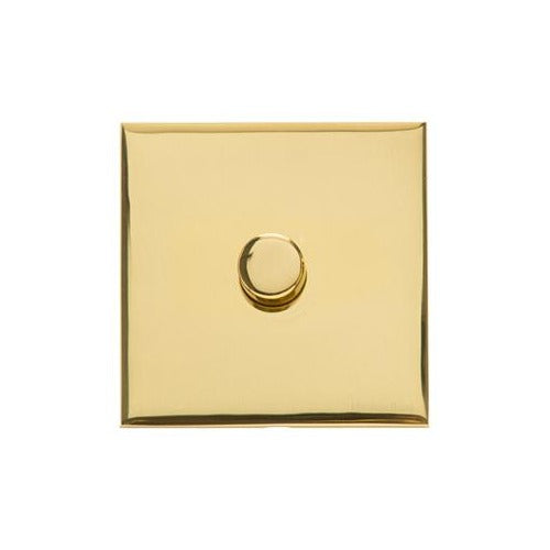 Winchester Range Polished Brass Switches & Sockets, W01 - 1 Gang TED Dimmer (Compatible with LED Lamps) by Heritage Brass By M-Marcus