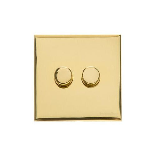 Winchester Range Polished Brass Switches & Sockets, W01 - 2G Multi Location Primary Dimmer by Heritage Brass By M-Marcus