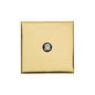 Winchester Range Polished Brass Switches & Sockets, W01 - 1 Gang Satellite Socket by Heritage Brass By M-Marcus