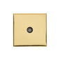 Winchester Range Polished Brass Switches & Sockets, W01 - 1 Gang Isolated TV Coaxial Socket by Heritage Brass By M-Marcus