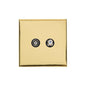 Winchester Range Polished Brass Switches & Sockets, W01 - TV/Satellite Socket by Heritage Brass By M-Marcus