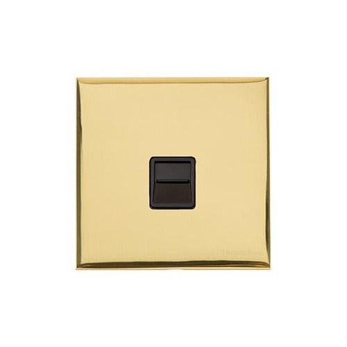 Winchester Range Polished Brass Switches & Sockets, W01 - 1 Gang Secondary Line Socket by Heritage Brass By M-Marcus