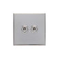 Winchester Range Polished Chrome Switches & Sockets, W02 - 2 Gang Toggle Switch by Heritage Brass By M-Marcus