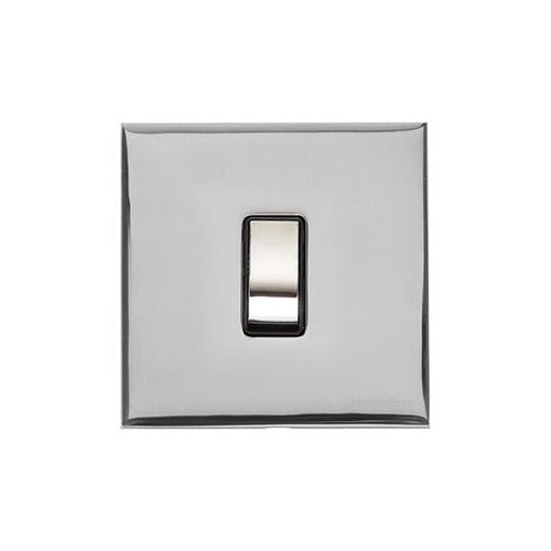 Winchester Range Polished Chrome Switches & Sockets, W02 - 1 Gang Intermediate Rocker Switch by Heritage Brass By M-Marcus