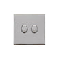 Winchester Range Polished Chrome Switches & Sockets, W02 - 2 Gang Dimmer 400 watts (Compatible with halogen/ incandescent bulbs) by Heritage Brass By M-Marcus