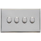 Winchester Range Polished Chrome Switches & Sockets, W02 - 4G Multi Location Primary Dimmer by Heritage Brass By M-Marcus