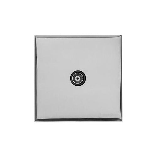 Winchester Range Polished Chrome Switches & Sockets, W02 - 1 Gang Non-Isolated TV Coaxial Socket by Heritage Brass By M-Marcus