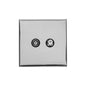 Winchester Range Polished Chrome Switches & Sockets, W02 - TV/Satellite Socket by Heritage Brass By M-Marcus