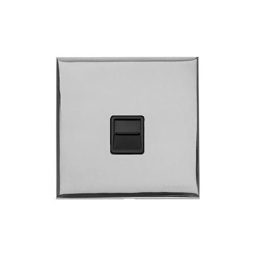 Winchester Range Polished Chrome Switches & Sockets, W02 - 1 Gang Master Line Socket by Heritage Brass By M-Marcus
