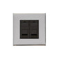 Winchester Range Polished Chrome Switches & Sockets, W02 - 2 Gang Master Line Socket by Heritage Brass By M-Marcus