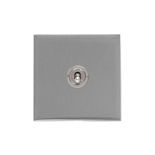 Winchester Range Satin Chrome Switches & Sockets, W03 - 1 Gang Intermediate Toggle Switch by Heritage Brass By M-Marcus