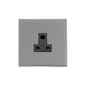 Winchester Range Satin Chrome Switches & Sockets, W03 - 5 Amp 3 Round Pin Socket by Heritage Brass By M-Marcus