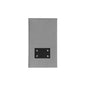 Winchester Range Satin Chrome Switches & Sockets, W03 - Shaver Socket Output Voltage 110/240V by Heritage Brass By M-Marcus