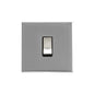 Winchester Range Satin Chrome Switches & Sockets, W03 - 1 Gang Intermediate Rocker Switch by Heritage Brass By M-Marcus