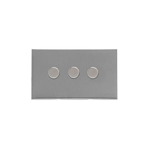 Winchester Range Satin Chrome Switches & Sockets, W03 - 3G Multi Location Secondary Dimmer by Heritage Brass By M-Marcus