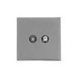 Winchester Range Satin Chrome Switches & Sockets, W03 - TV/Satellite Socket by Heritage Brass By M-Marcus
