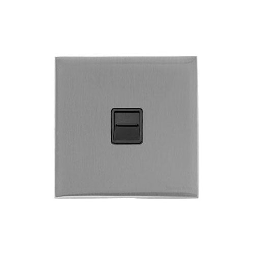 Winchester Range Satin Chrome Switches & Sockets, W03 - 1 Gang Master Line Socket by Heritage Brass By M-Marcus